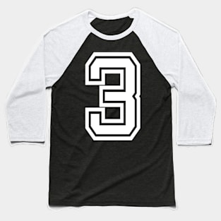 Numbers 3 for a sports team, group, or community Baseball T-Shirt